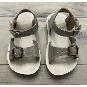 Silver Sun San Surfer Little Girl Toddler Sandals Shoes, Size 5